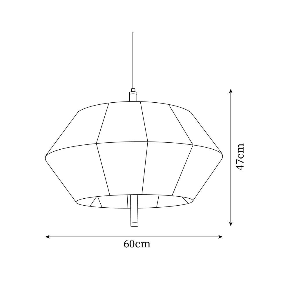Pendant Lamp Cotton-Thread Shade Walnut Wood Natural - Letslighting
