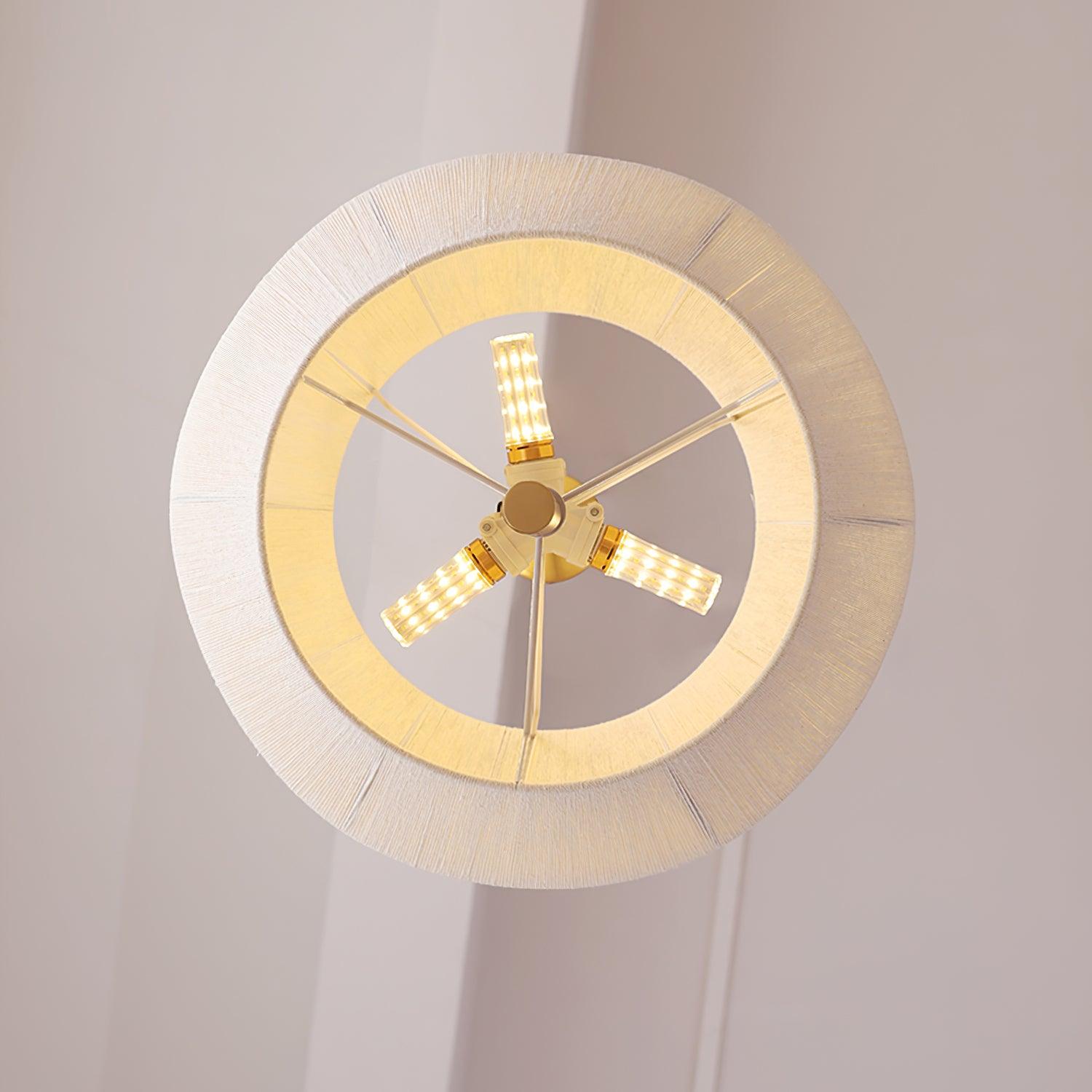 Pendant Lamp Cotton-Thread Shade Walnut Wood Natural - Letslighting