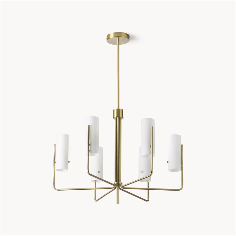 Ivraeus Lustre Vintage Industriel Laiton Verre - Neutralighting