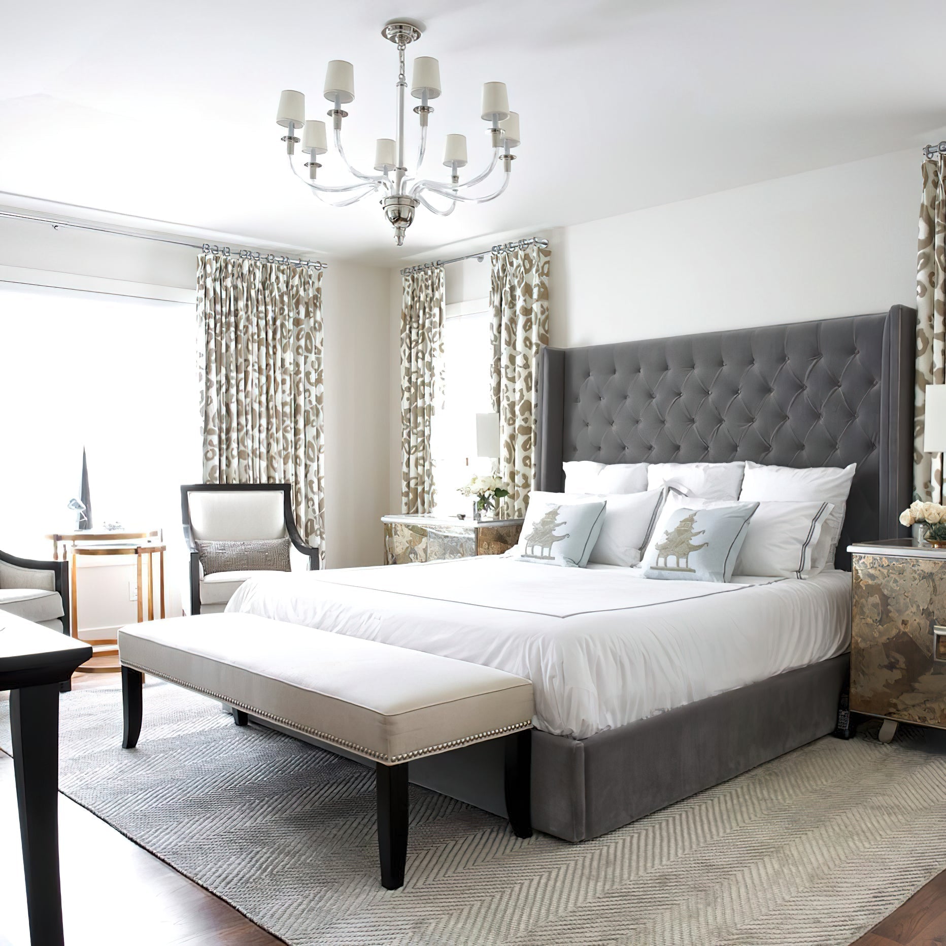 Syvinor Lustre Postmoderne Luxe Cristal Tissu - Neutralighting