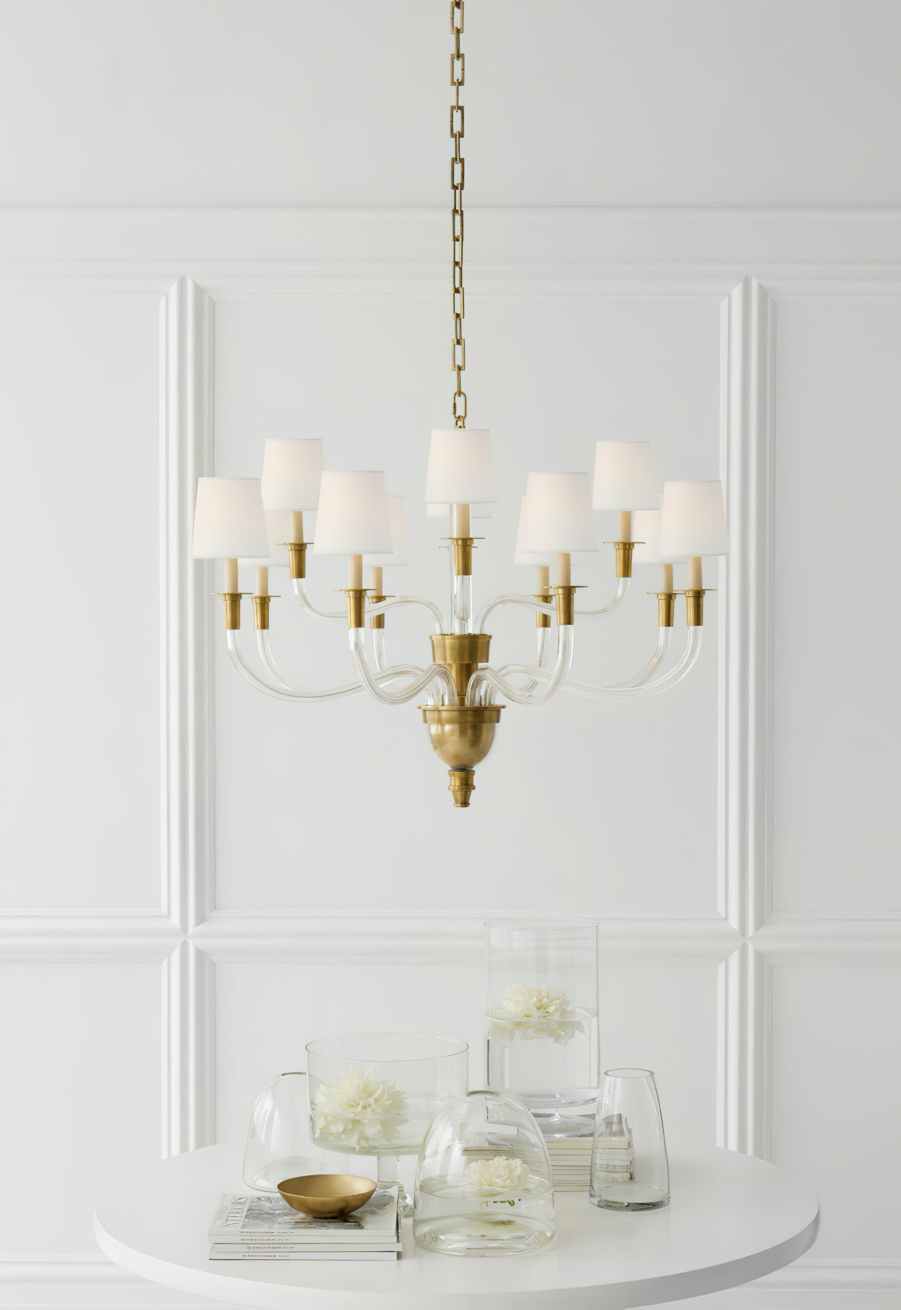 Syvinor Lustre Postmoderne Luxe Cristal Tissu - Neutralighting