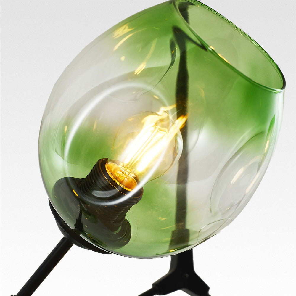 Kirae Suspension Nordique. Verre. Noir/Or. Salon