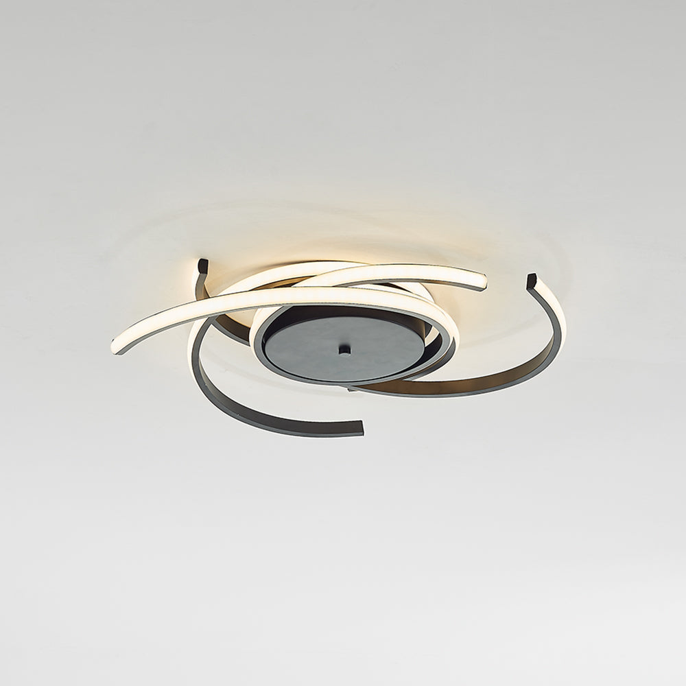 Arisha Plafonnier Arche Métal Moderne, Noir/Blanc, Salon - Neutralighting