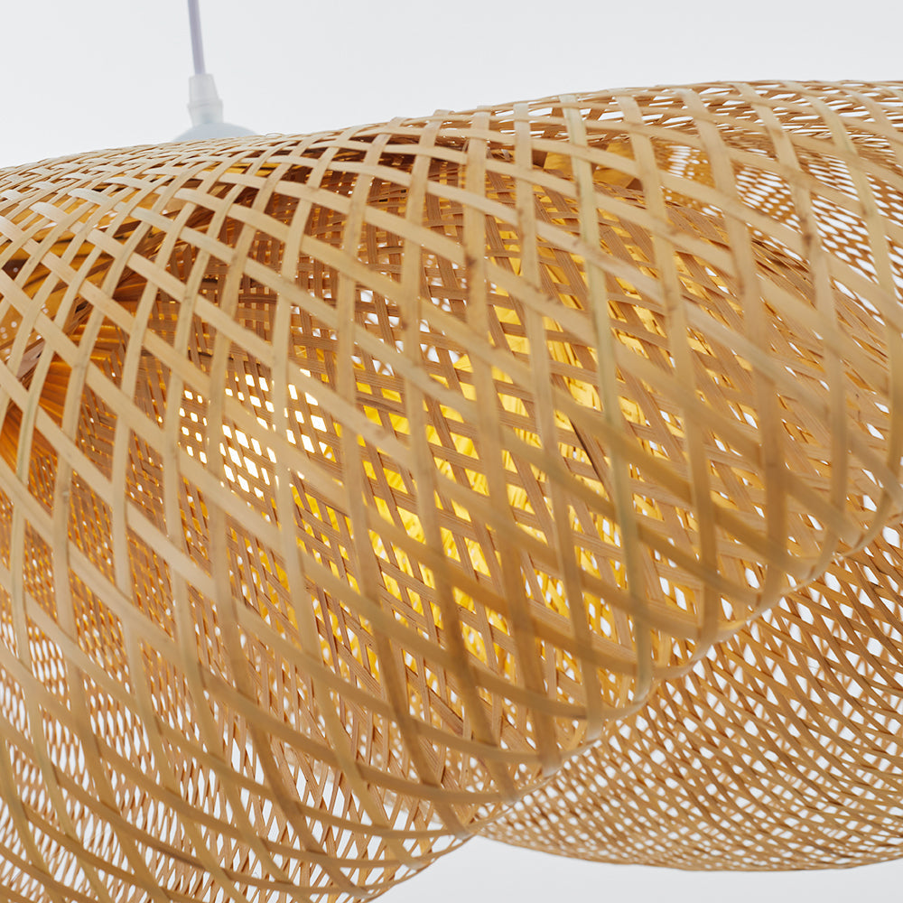 Rinwa Suspension Nuage Bohème. Bambou. Bois. Salon