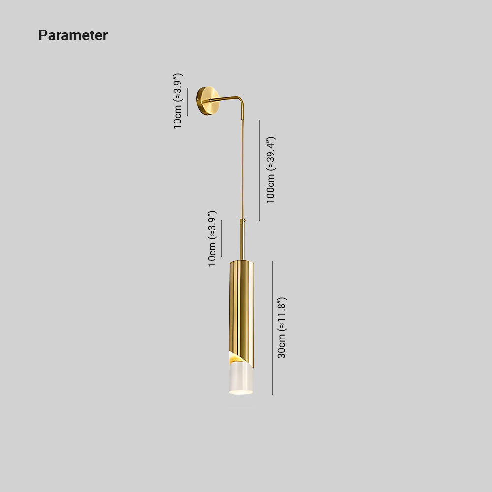 Ray Applique Murale LED Moderne Métal/Acrylique Noir/Or Chambre - Neutralighting