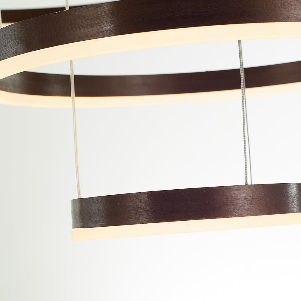 Remi Suspension Anneau Moderne Métal Noir/Doré/Café Salon