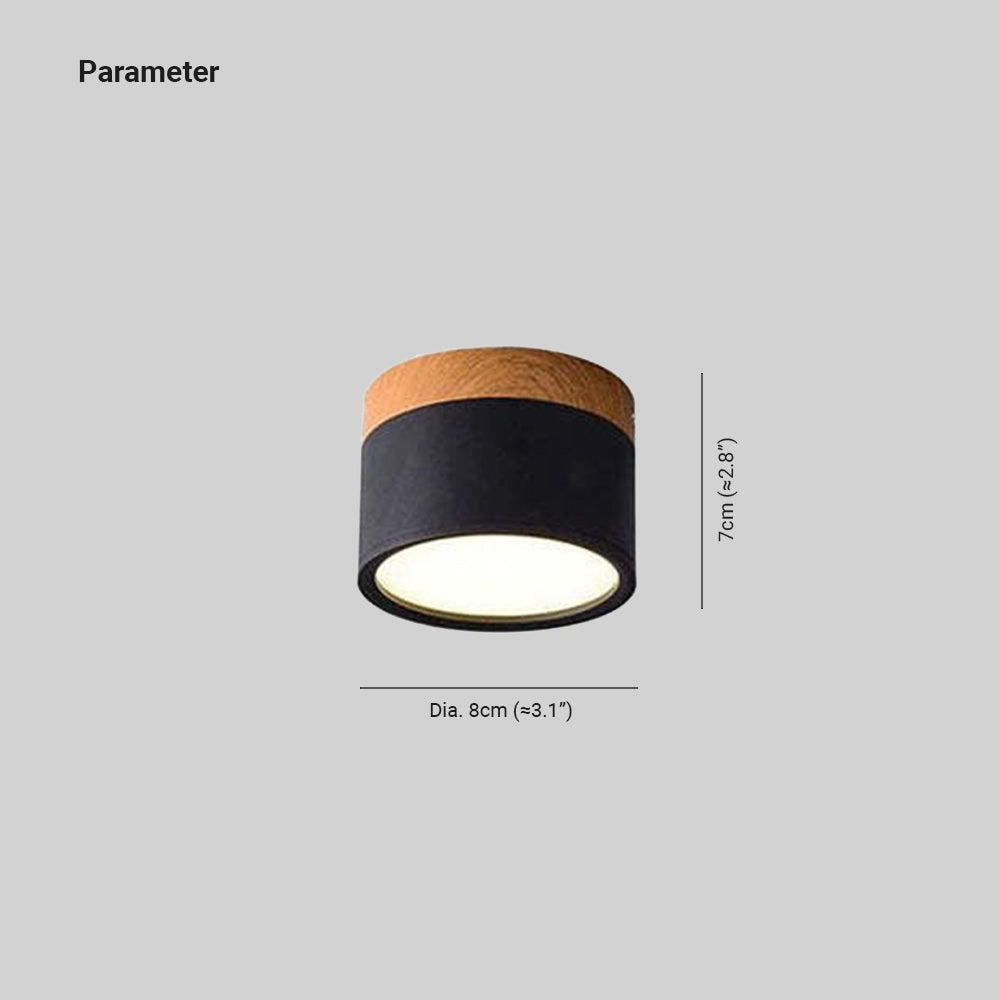 Jojo Petit Plafonnier Led Multicolor Bois Nordique. Couloir - Neutralighting