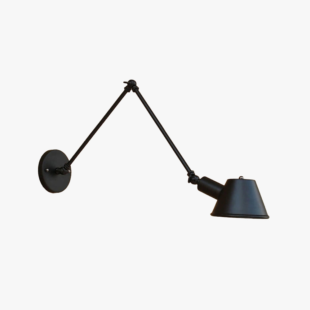 Epoch Applique Mural Pliable, Métal, Noir/Rouille, Bureau - Neutralighting
