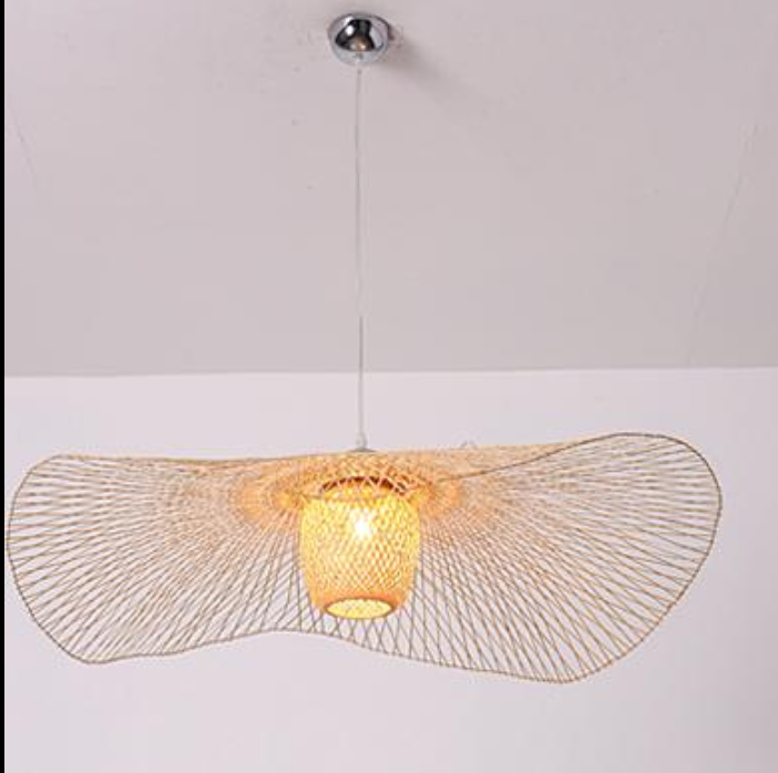 Ritta Suspension Rond Vintage, Bambou/Bois, Bois, Salon - Neutralighting