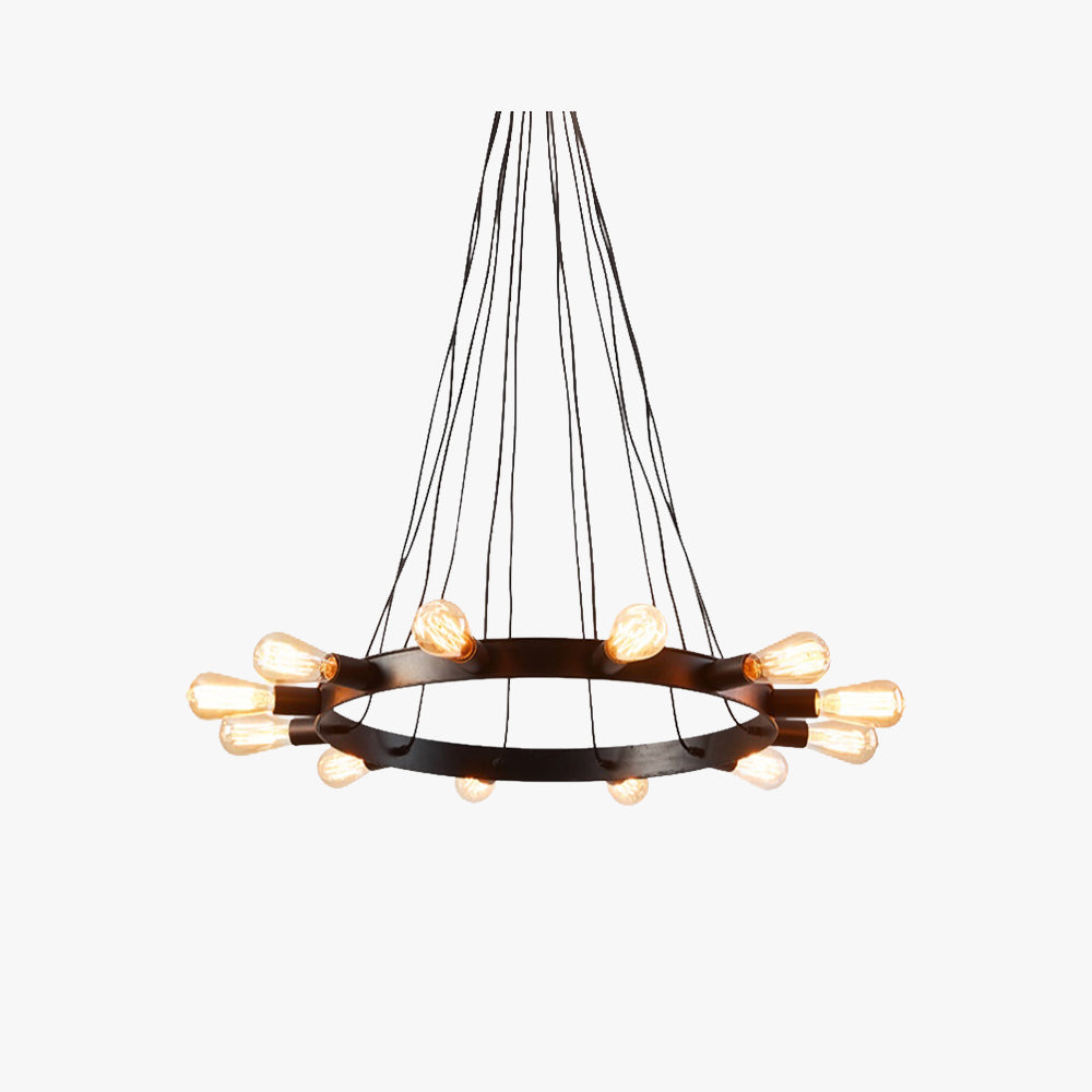 Silva Vintage LED Lustre Marron Métal Salon/Bar/Salle À Manger