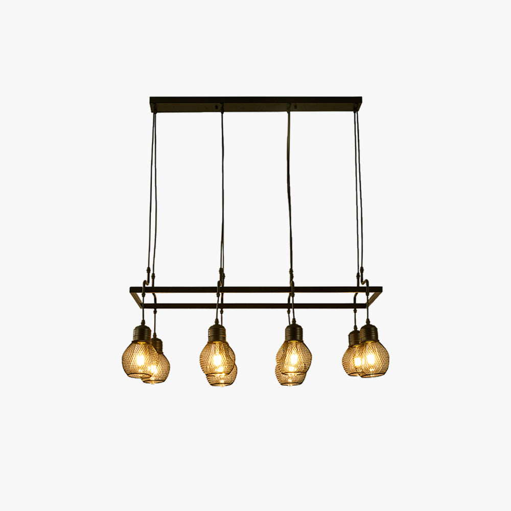 Silva Vintage Long Tête Multiple Lustre Salle À Manger/Salon/Bar