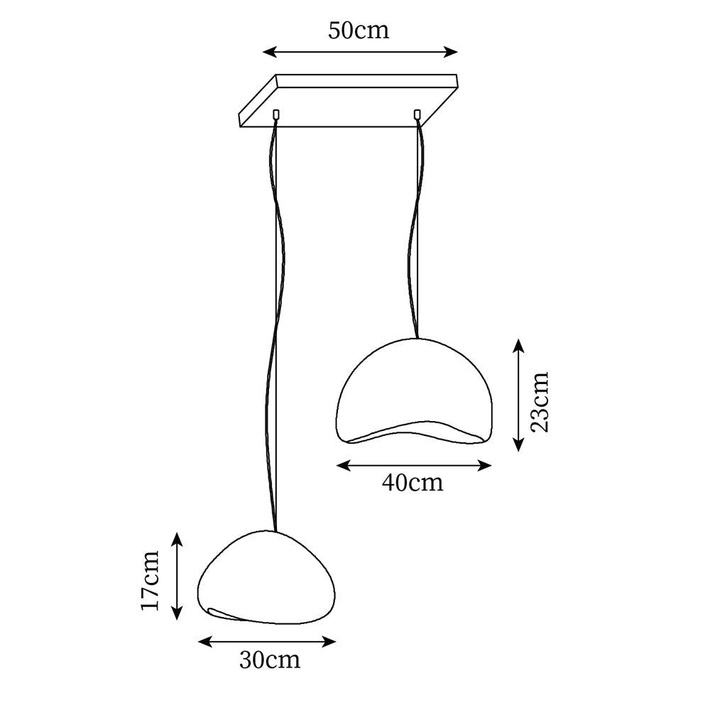 Luxor Chandelier Artistique Minimaliste Wabi-Sabi - Neutralighting