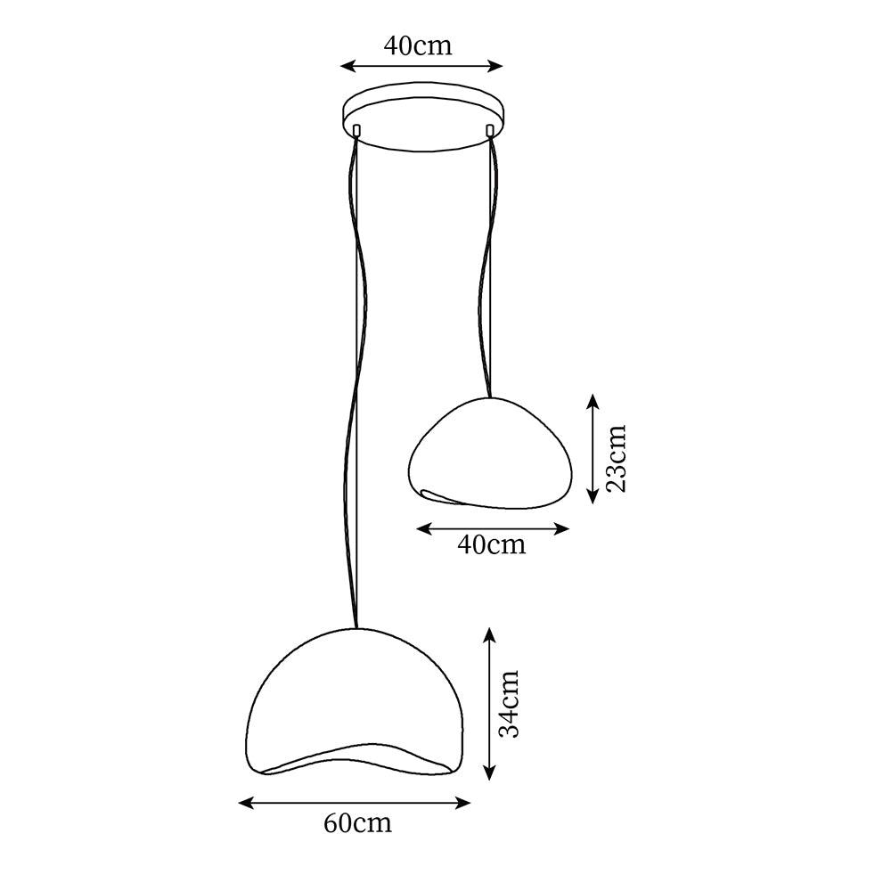 Luxor Chandelier Artistique Minimaliste Wabi-Sabi - Neutralighting