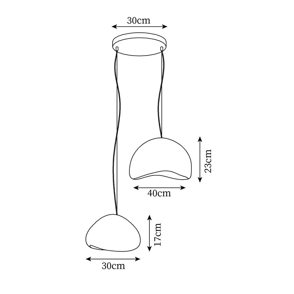 Luxor Chandelier Artistique Minimaliste Wabi-Sabi - Neutralighting