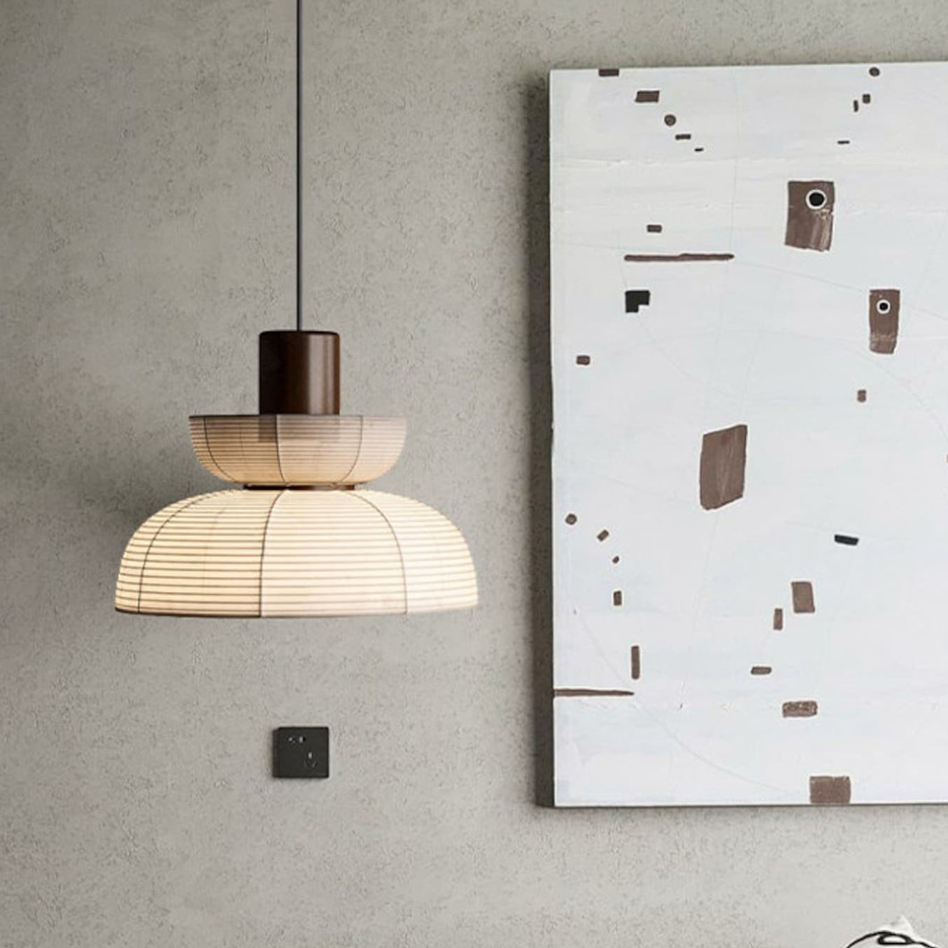 Ritta Moderne LED Conique Métale Suspension Chambre à Coucher - Neutralighting