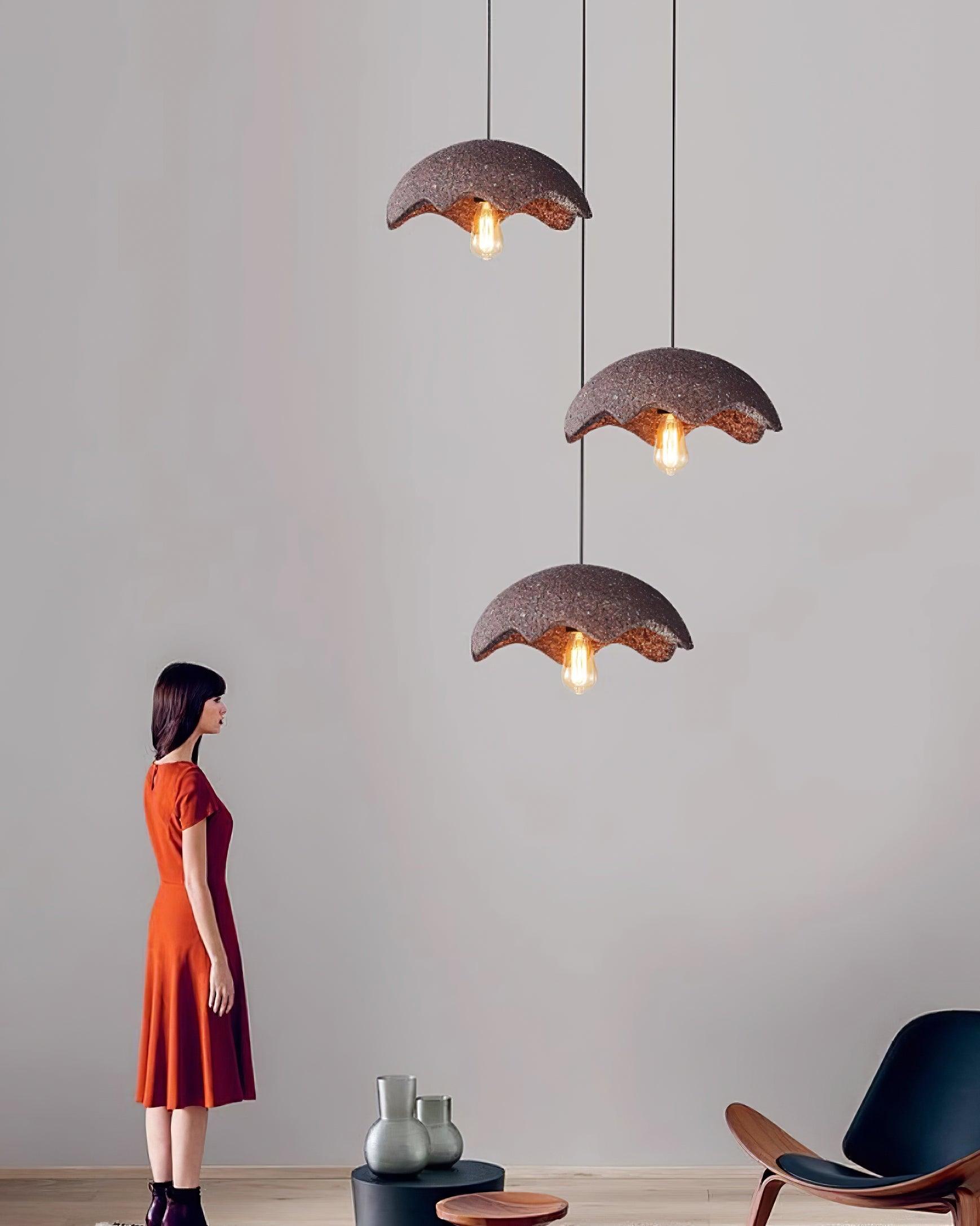 Zuko Lampe Pendante Évasée Texturée Organique - Neutralighting