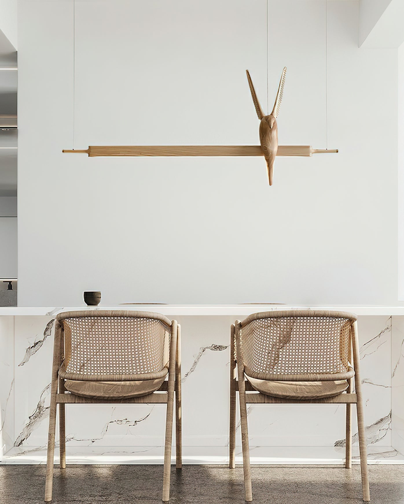 Varinisra Sculptural Oak Pendant Light - Blowlighting