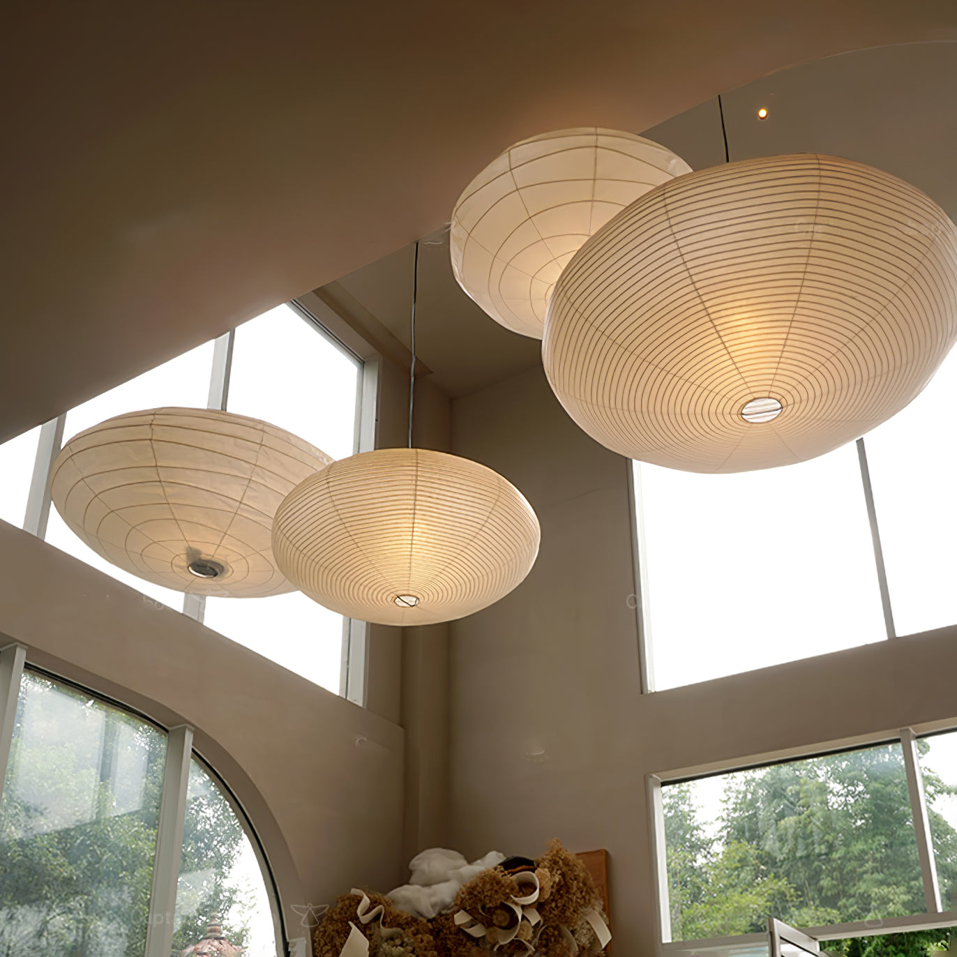 Washi Paper 15A Swag Light - Blowlighting