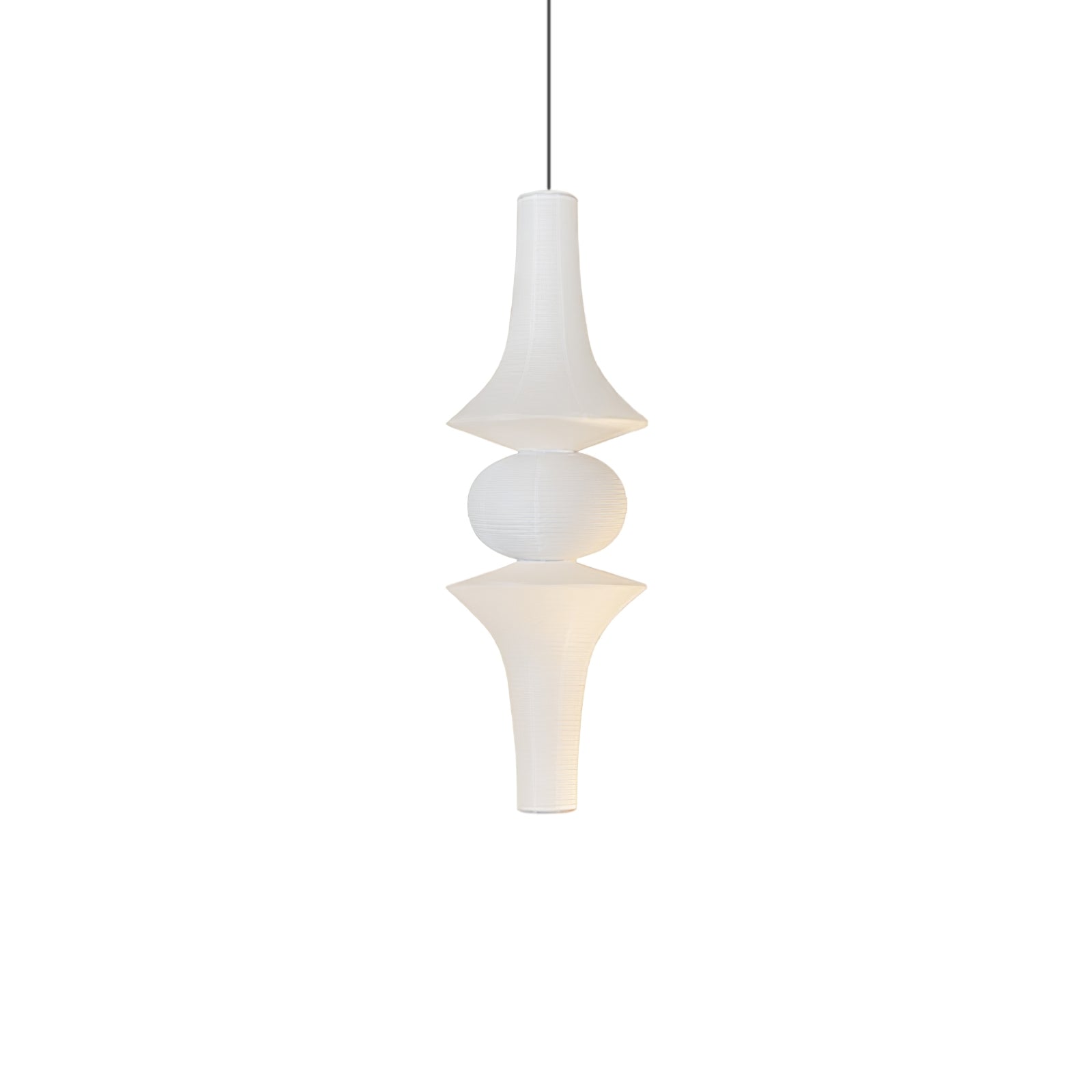 Faye Suspension Sculpturale Verticale en Papier