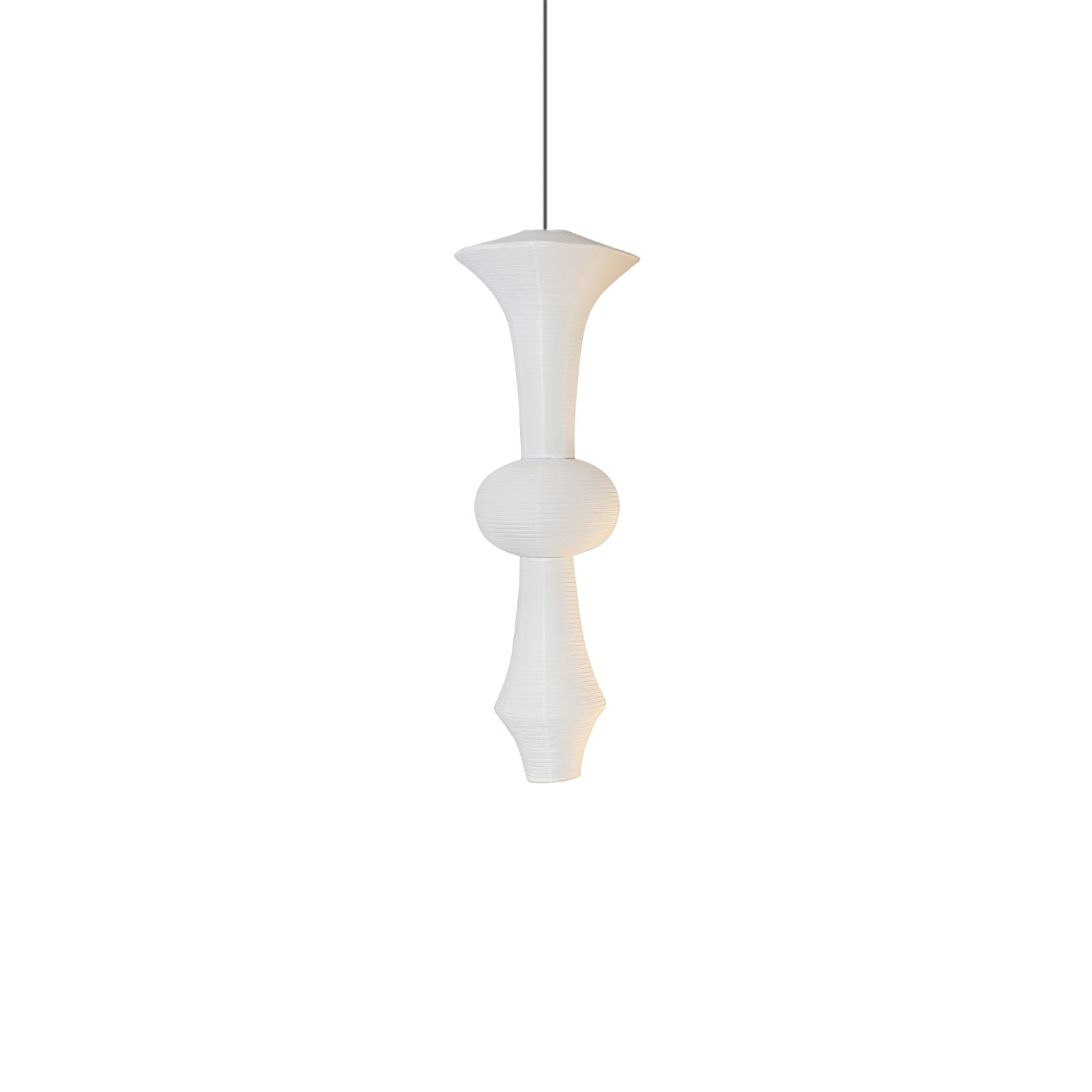 Faye Suspension Sculpturale Verticale en Papier