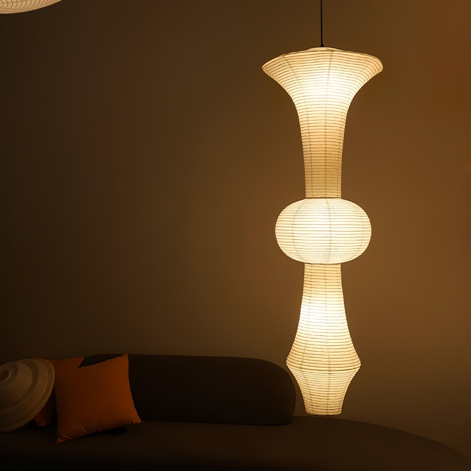 Faye Suspension Sculpturale Verticale en Papier