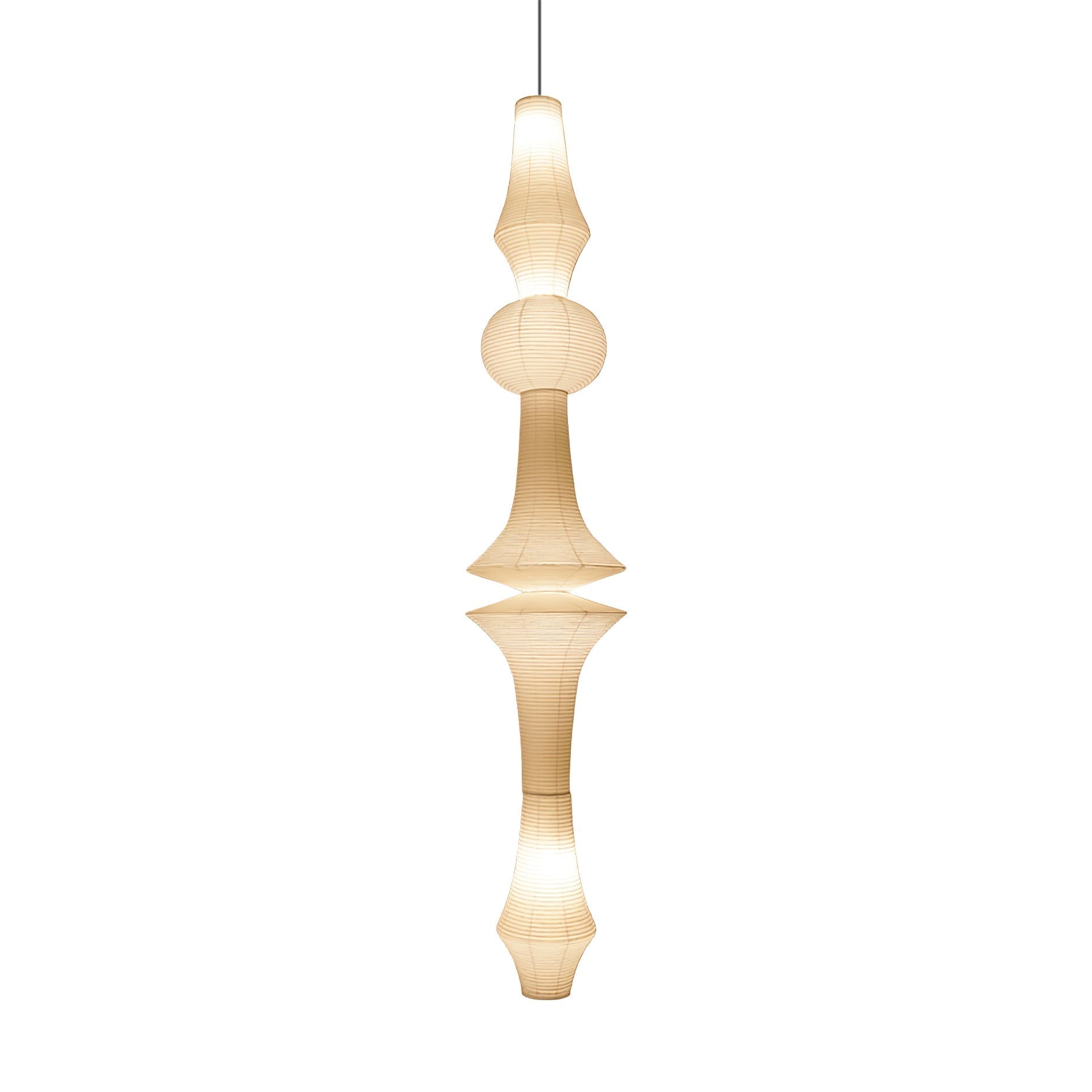 Faye Suspension Sculpturale Verticale en Papier
