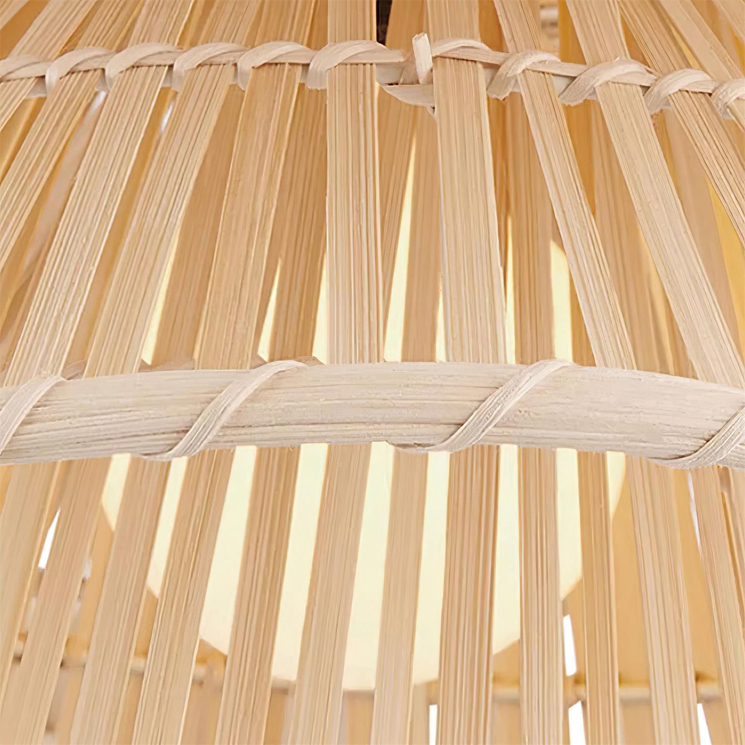 Weaver Pendant Lamp Woven Rattan Tiered - Letslighting