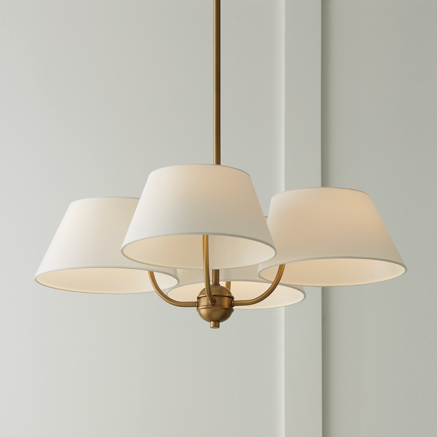 Arcara Lustre Tissu Laiton Industriel Vintage - Neutralighting
