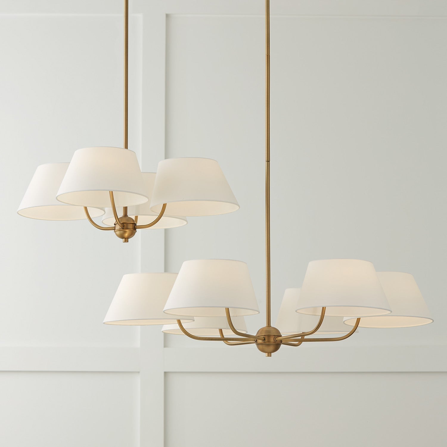 Arcara Lustre Tissu Laiton Industriel Vintage - Neutralighting