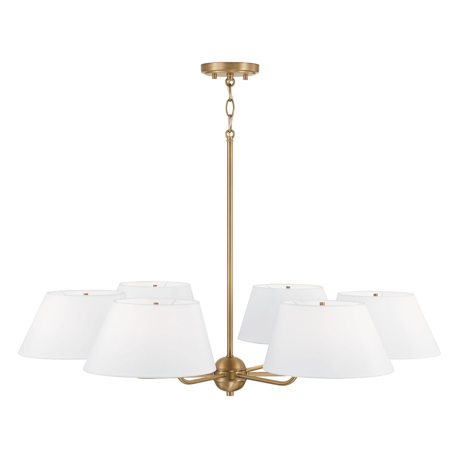 Arcara Lustre Tissu Laiton Industriel Vintage - Neutralighting