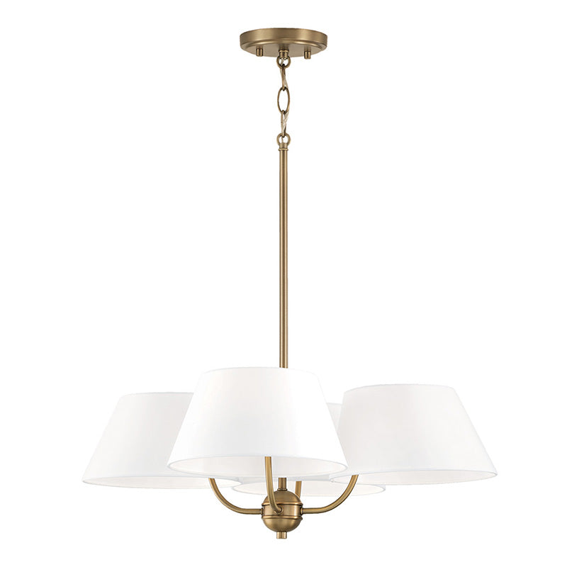 Arcara Lustre Tissu Laiton Industriel Vintage - Neutralighting