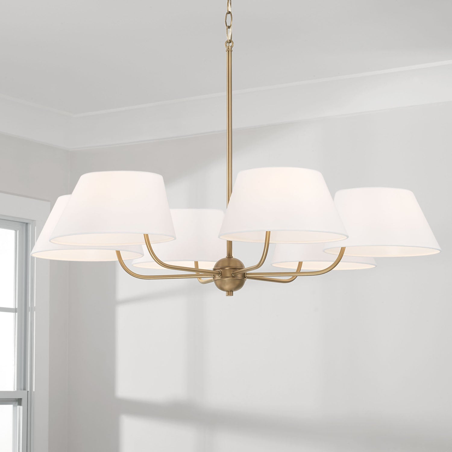 Arcara Lustre Tissu Laiton Industriel Vintage - Neutralighting