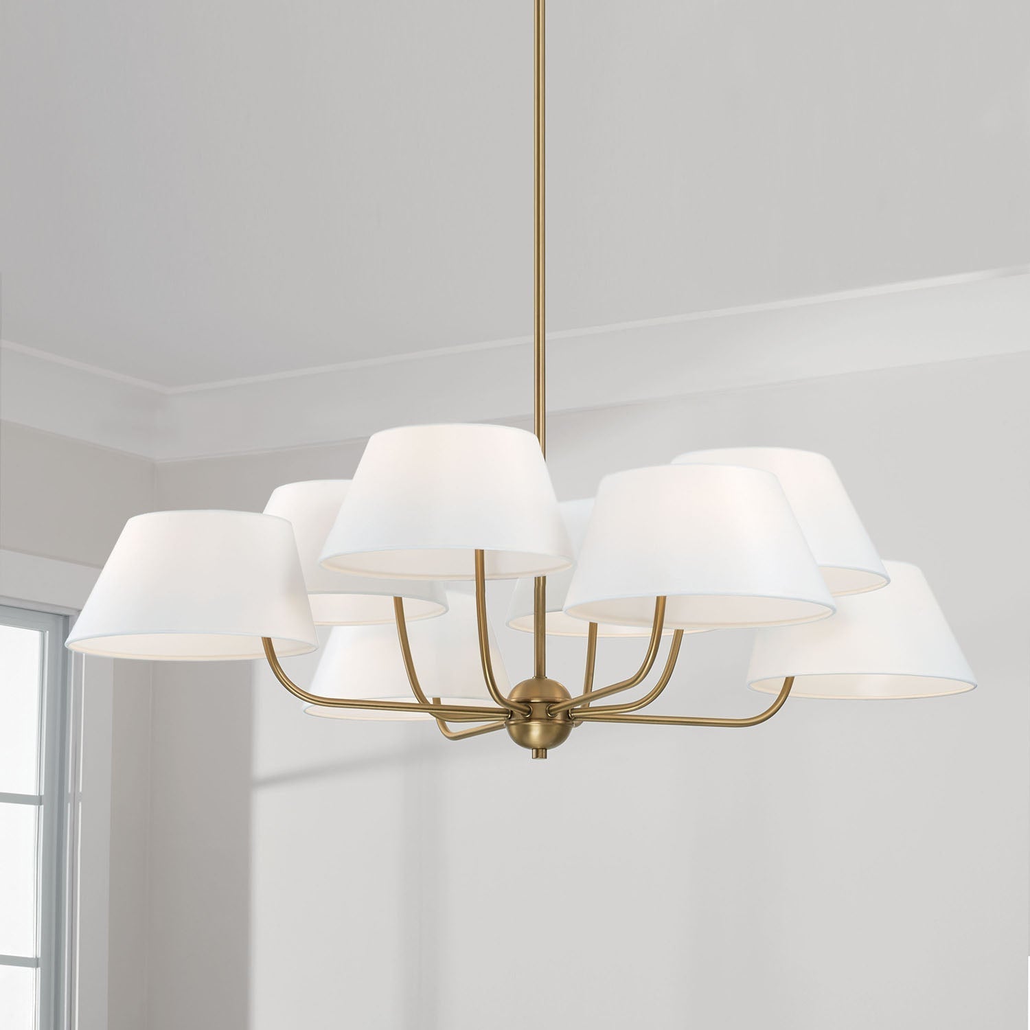 Arcara Lustre Tissu Laiton Industriel Vintage - Neutralighting