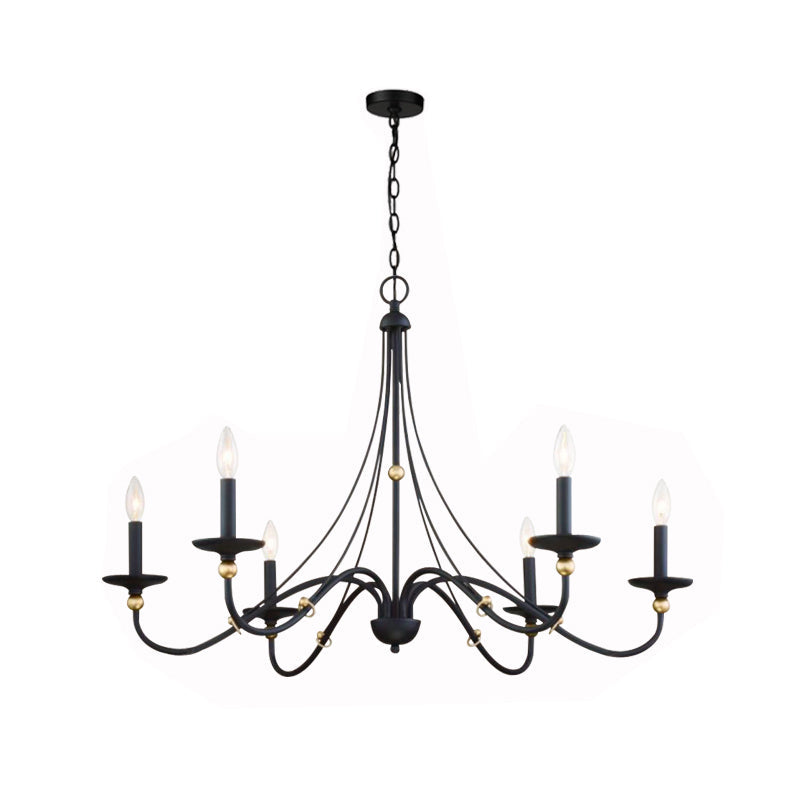 Amaran Vintage Industrial County Metal Chandelier - Lamp Copper