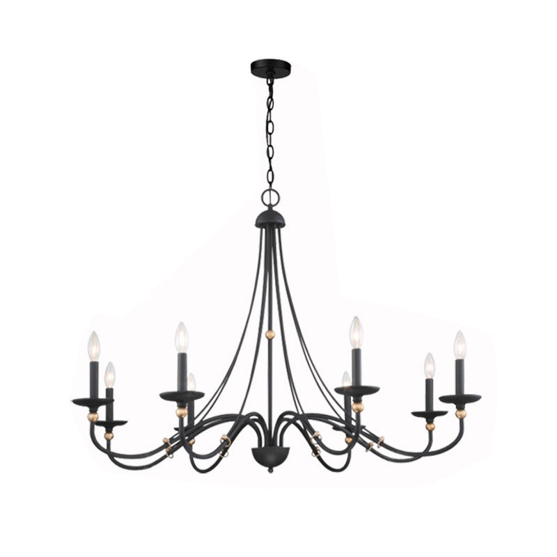 Amaran Vintage Industrial County Metal Chandelier - Lamp Copper