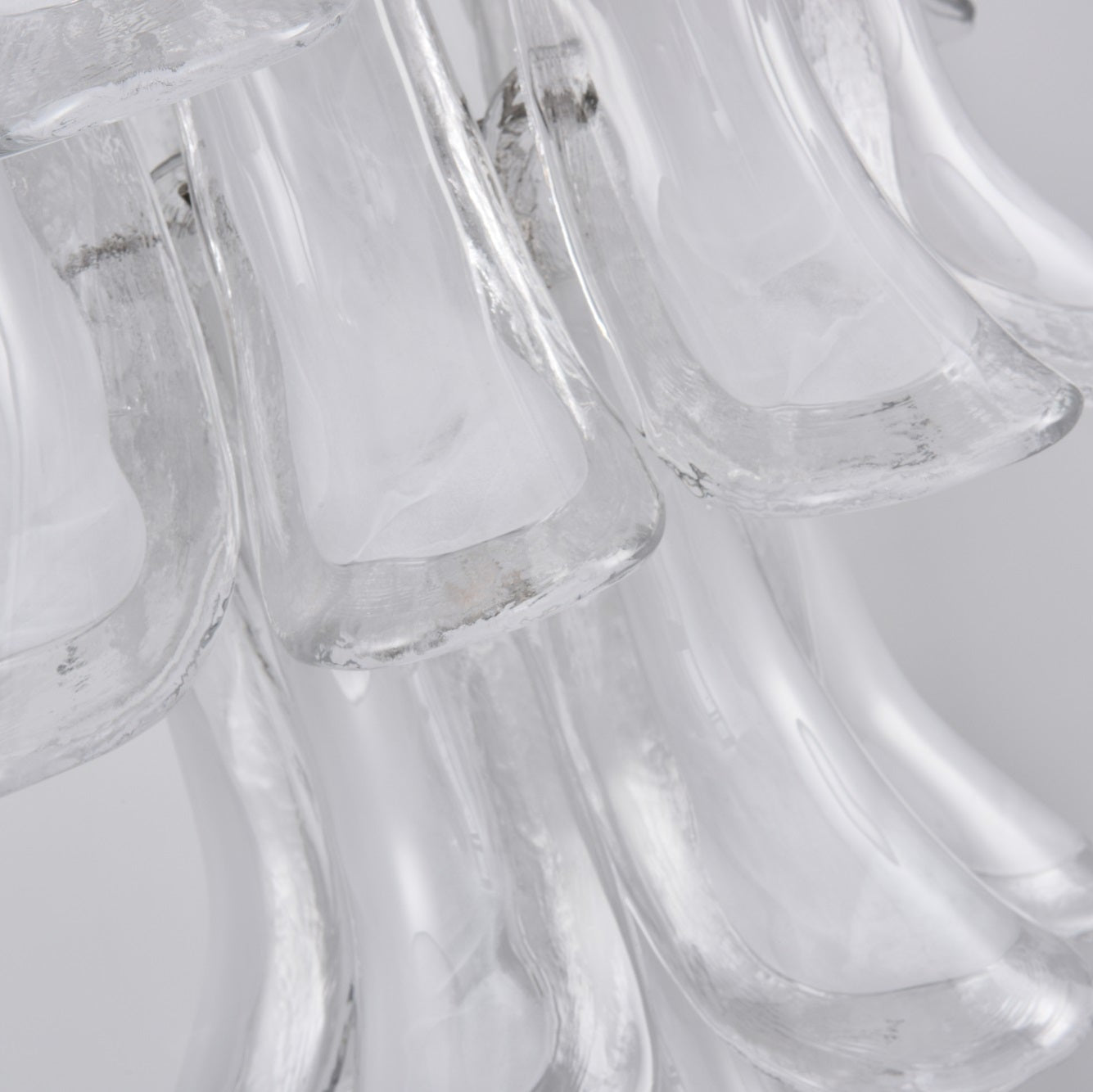 Aurora Chandelier White Cloud Glass Petals - Letslighting