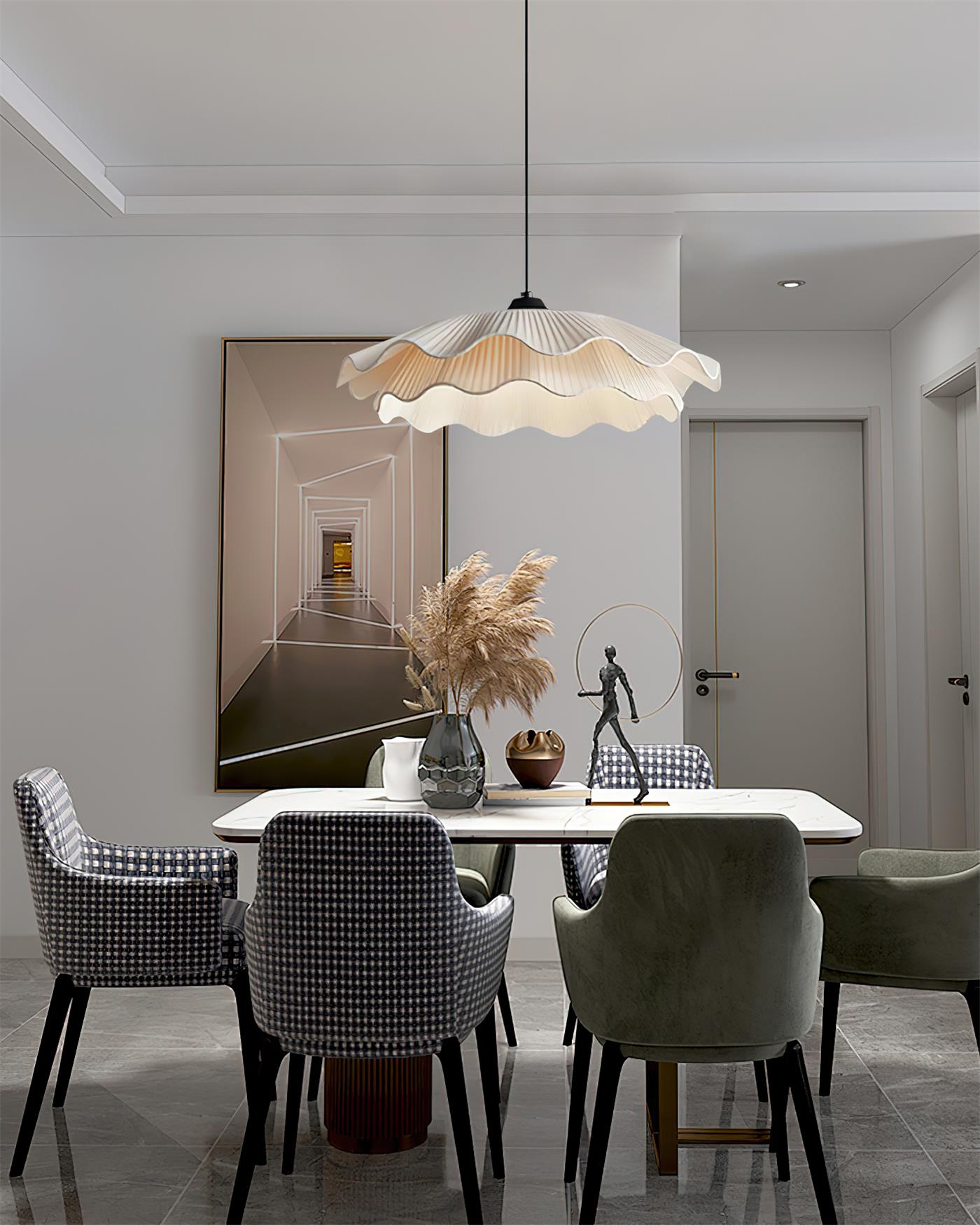 Calavie Lampe Pendante Élégante Plissée Ondulée - Neutralighting