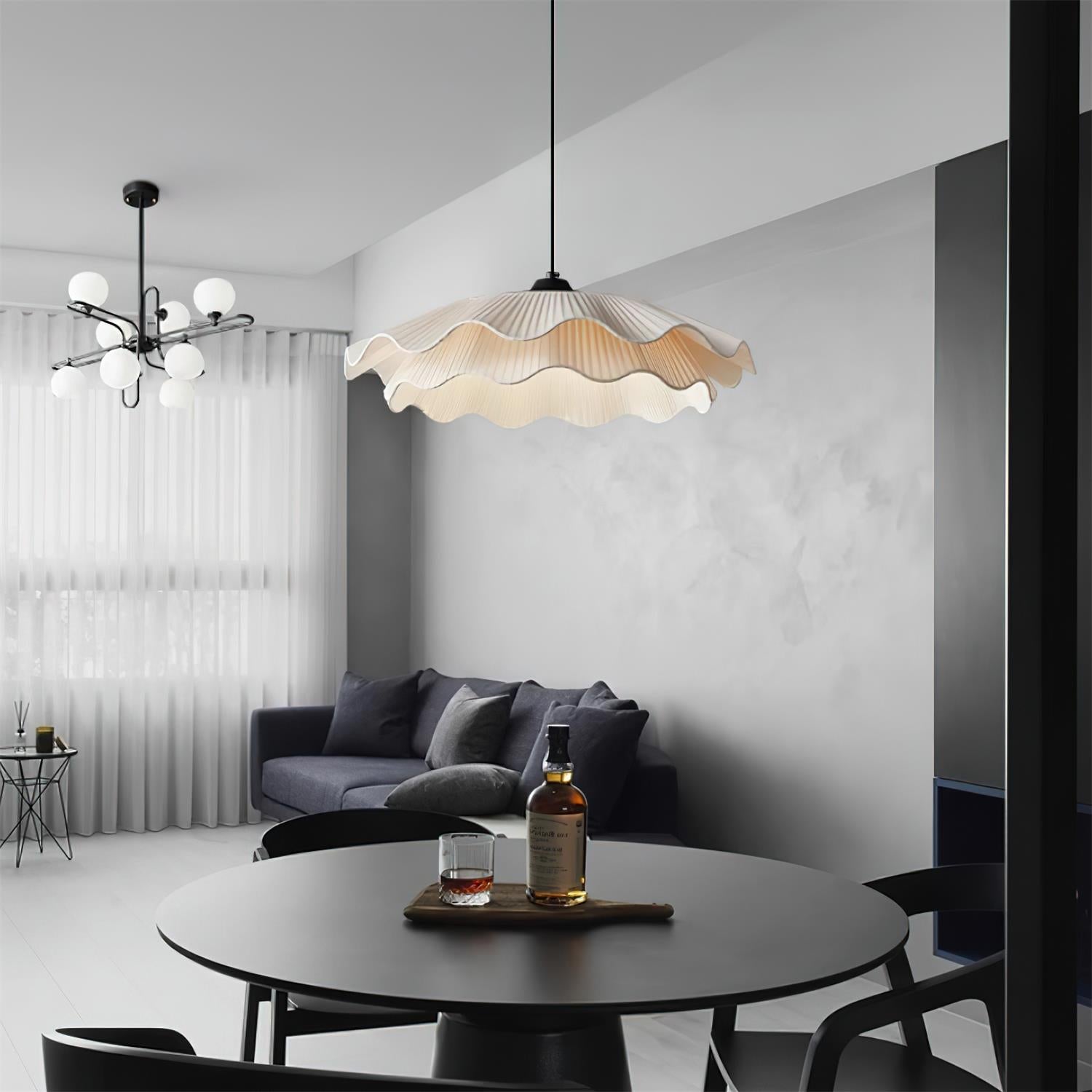 Calavie Lampe Pendante Élégante Plissée Ondulée - Neutralighting