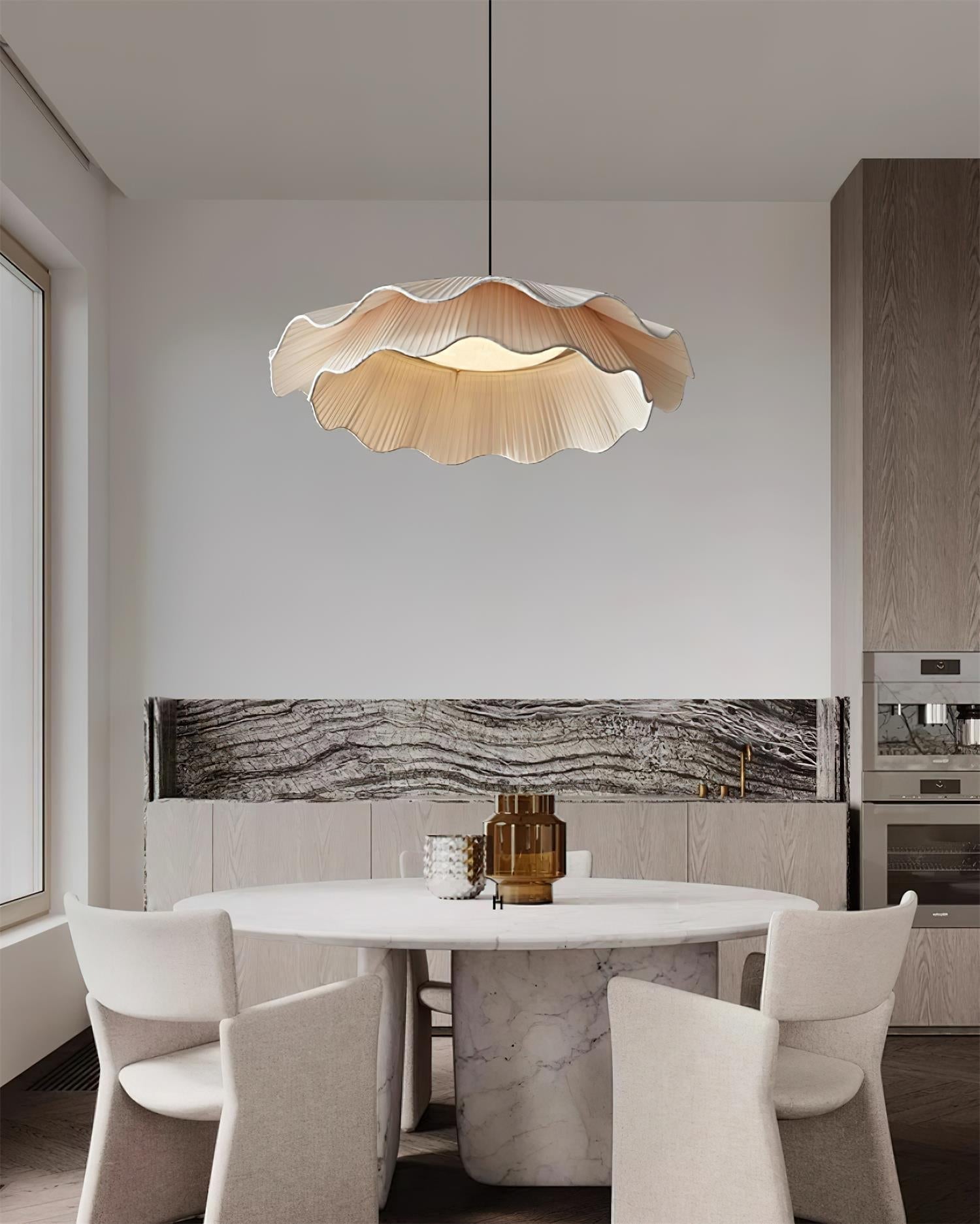 Calavie Lampe Pendante Élégante Plissée Ondulée - Neutralighting