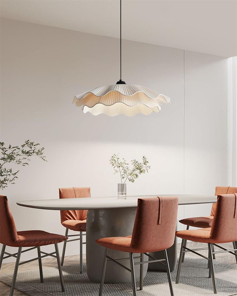 Calavie Lampe Pendante Élégante Plissée Ondulée - Neutralighting