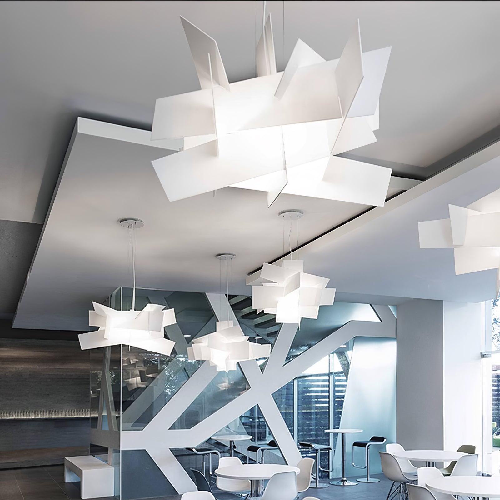 Origami Suspension blanche moderne - Neutralighting