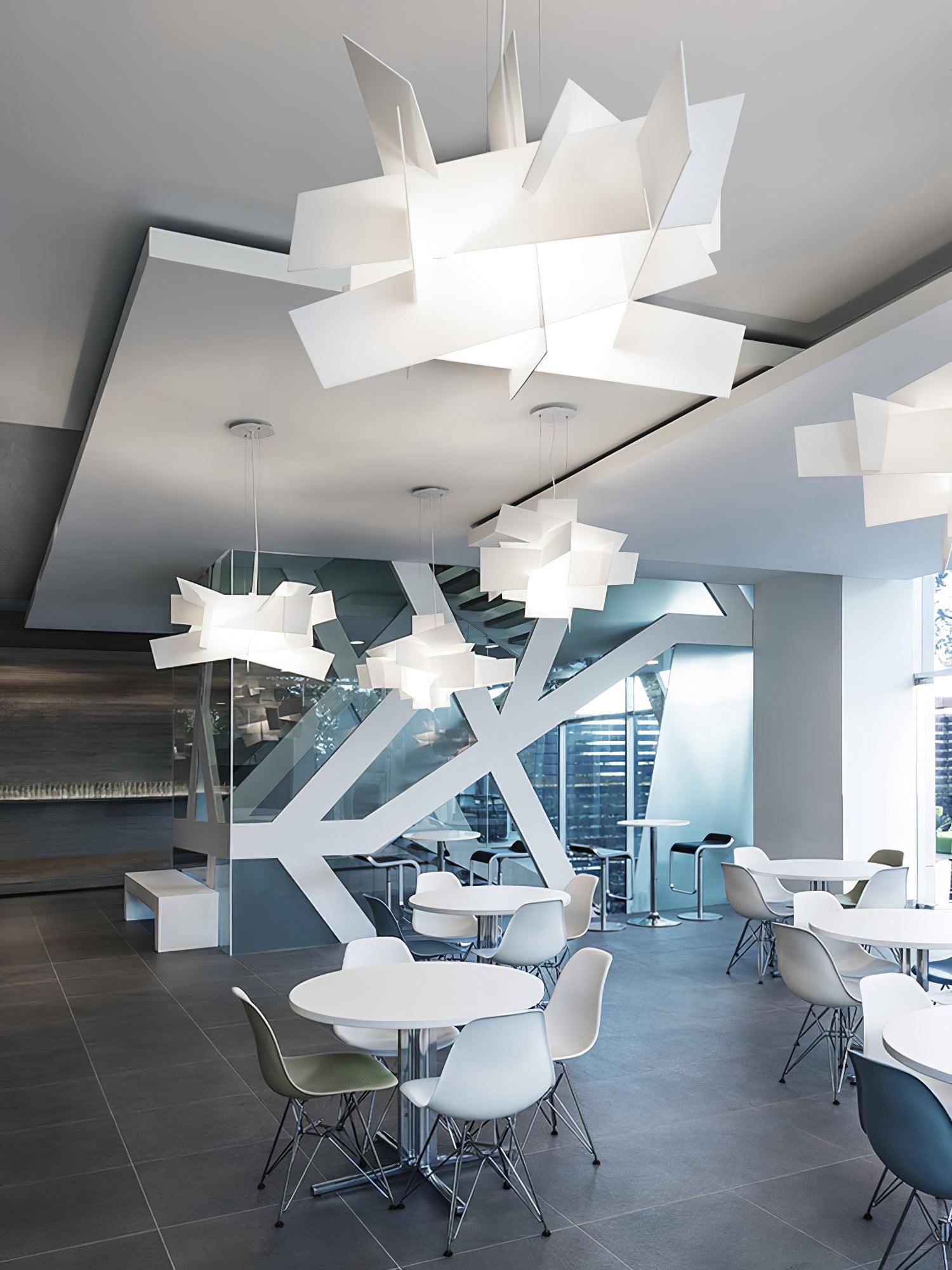 Origami Suspension blanche moderne - Neutralighting