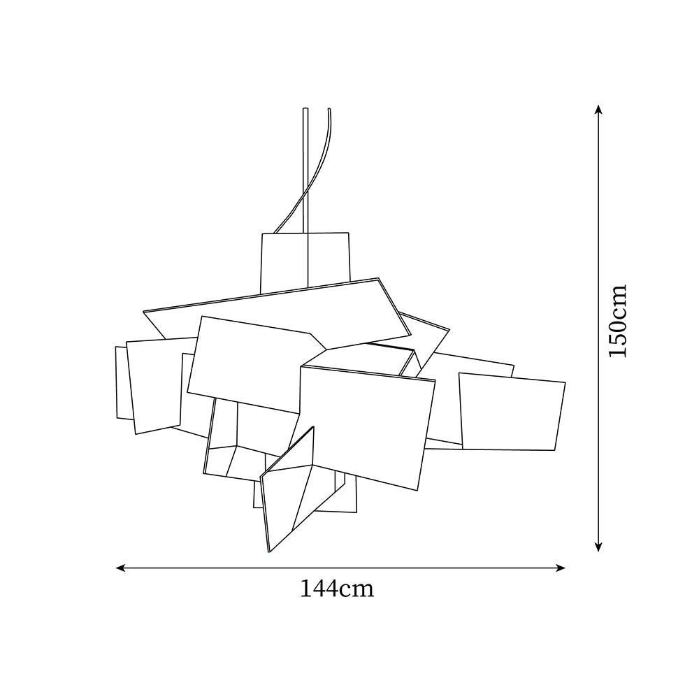 Origami Suspension blanche moderne - Neutralighting