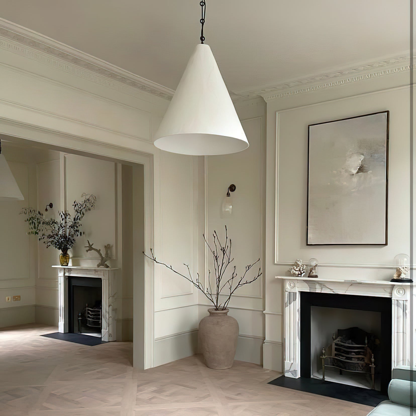 Zavelila Suspension Métal Plâtre Blanc Minimaliste - Neutralighting