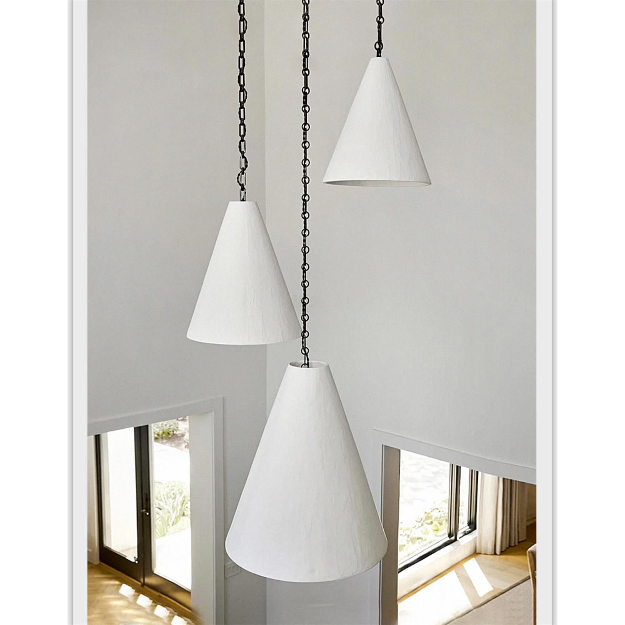 Zavelila Suspension Métal Plâtre Blanc Minimaliste - Neutralighting