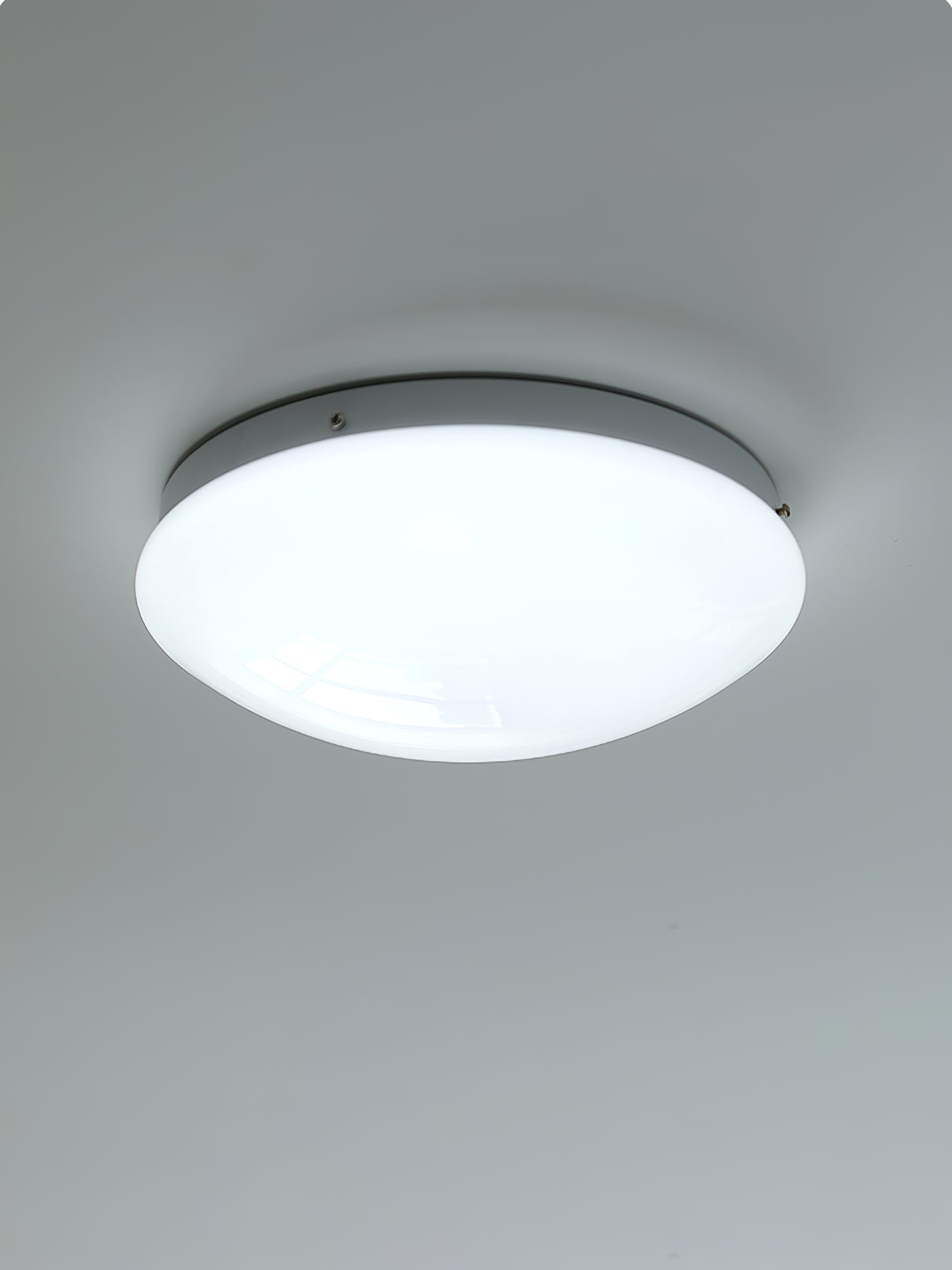 Alcaria Modern Minimalist Metal Glass Flush Ceiling Light - Lamp Copper
