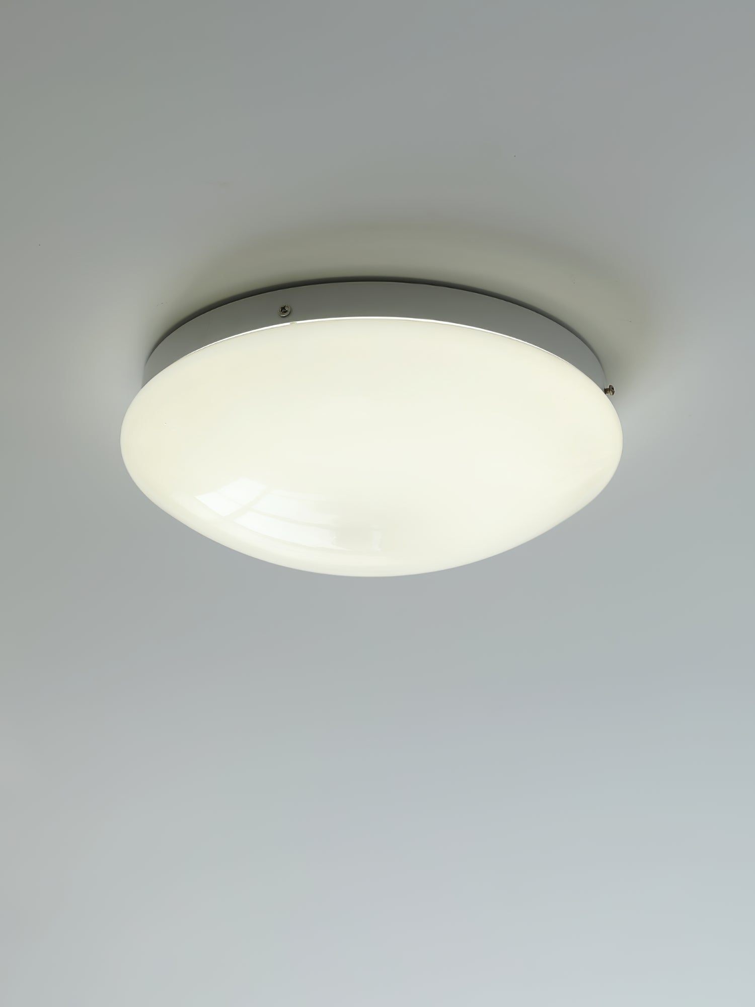 Alcaria Modern Minimalist Metal Glass Flush Ceiling Light - Lamp Copper