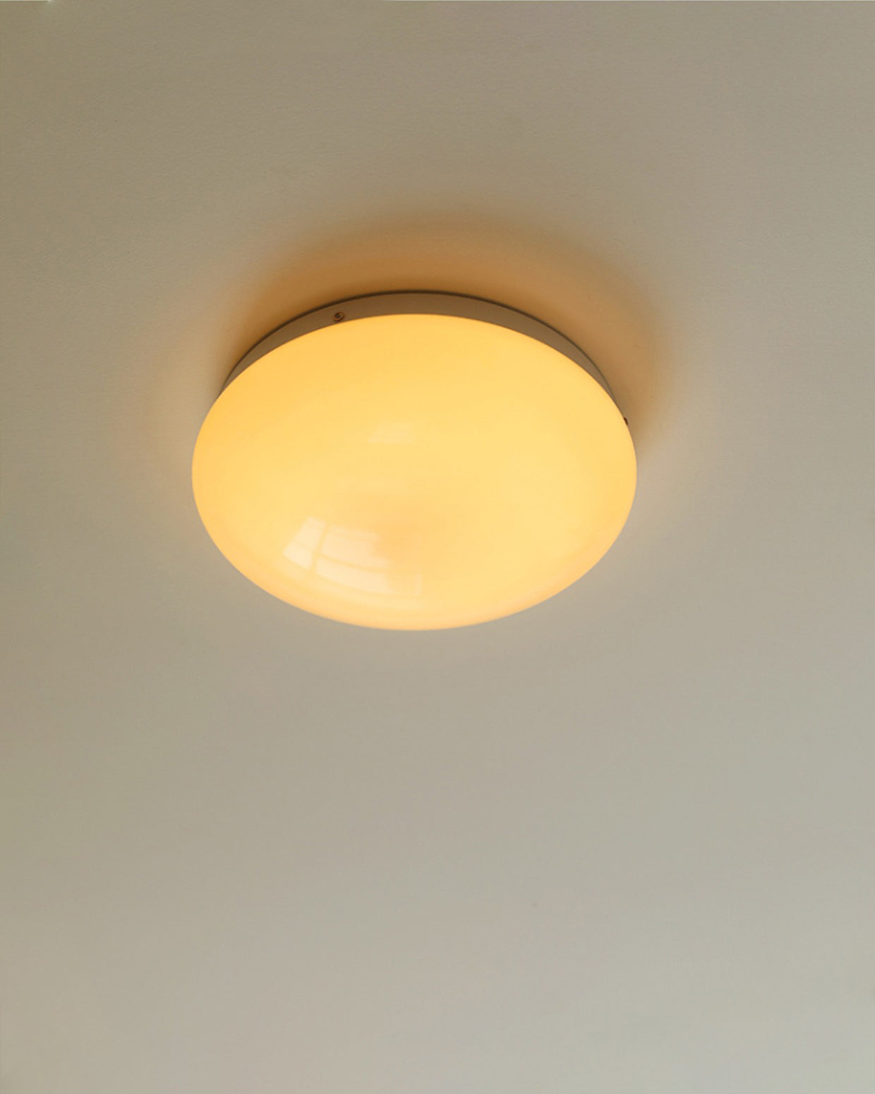 Alcaria Modern Minimalist Metal Glass Flush Ceiling Light - Lamp Copper