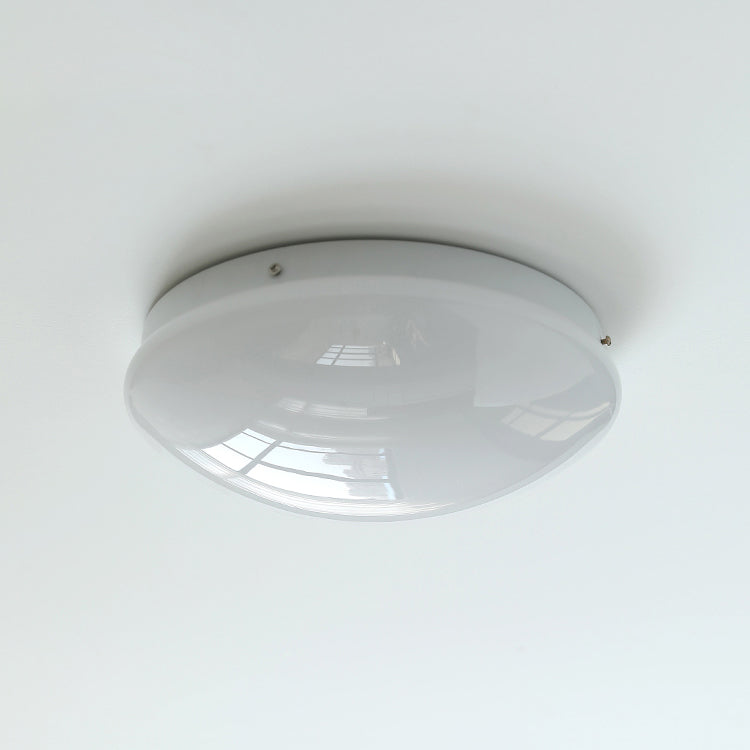 Alcaria Modern Minimalist Metal Glass Flush Ceiling Light - Lamp Copper