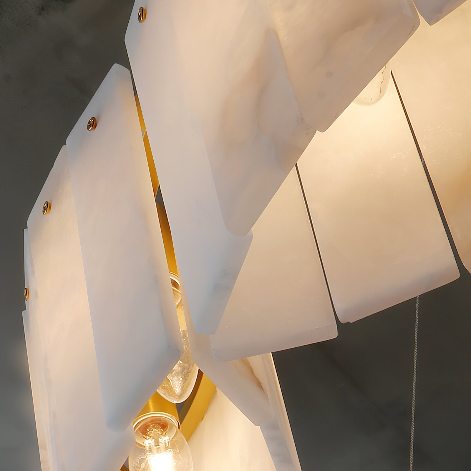 Avvinel Modern Luxury Minimalist Alabaster Chandelier - Neutralighting